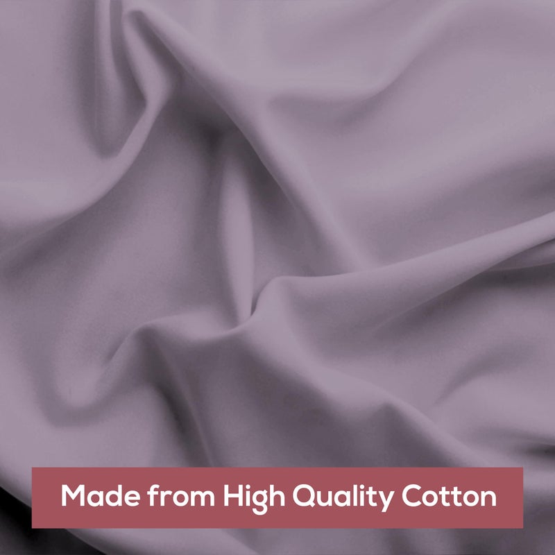 Superity Linen Pillow Cases Standard Size - Envelope Enclosure - 2 Pack - 100% Soft and Comfortable Premium Cotton - Lavender - Image 5